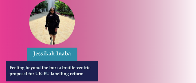 A graphic of the runner up of the law reform essay competition: Jessika Inaba