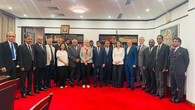 Group photograph of the Bar of England and Wales delegates and Sri Lankan Bar hosts