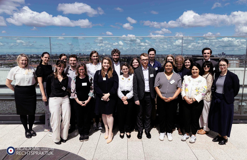 A photo of a group of people outside
