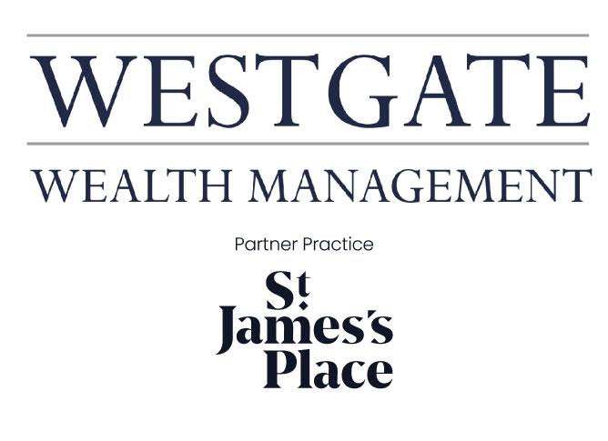 Westgate Wealth Management and St James's Place logos combined in partnership